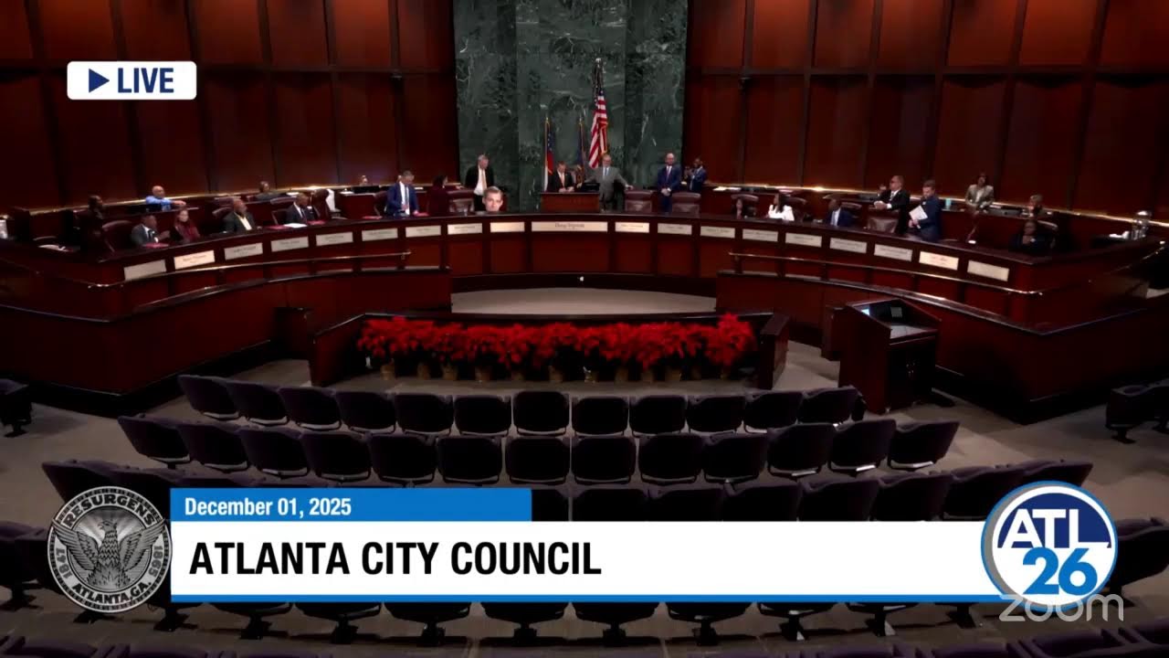 #Atlanta City Council Regular Session: December 1, 2025 #atlpol