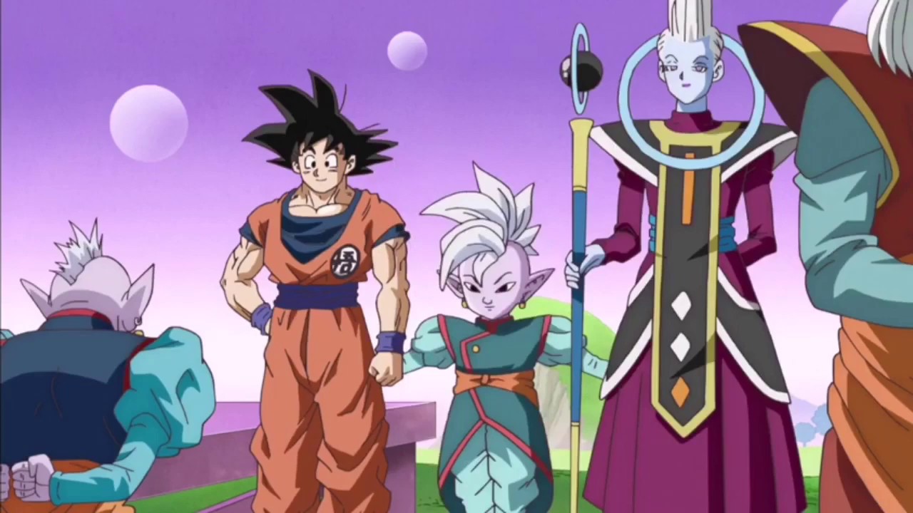 Goku meets Zeno for the second time! HD (English Dub)
