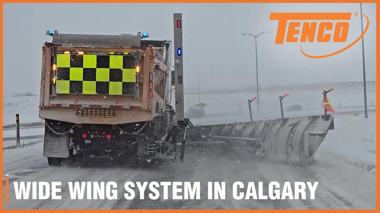 Wide Wing System - Clearing Snow in Calgary!