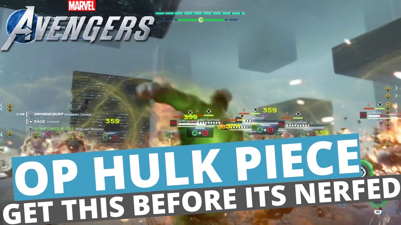 GET THIS HULK PIECE BEFORE ITS NERFED AGAIN | MARVELS AVENGERS