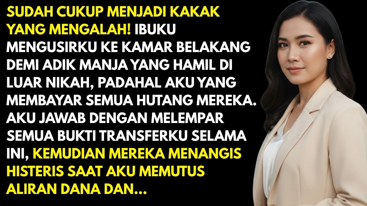 IBU USIR AKU KE DEMI ADIK HAMIL DILUAR NIKAH, MEREKA SYOK SAAT AKU KUNCI REKENING & PINDAH RUMAH