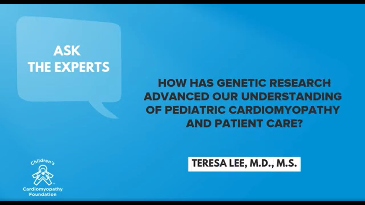 How has genetic research advanced our understanding of pediatric cardiomyopathy and patient care?