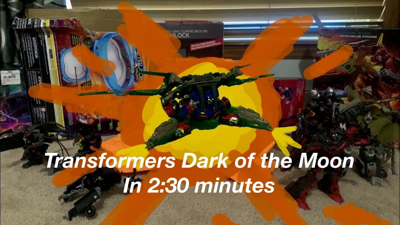 Transformers Dark of the Moon stop motion in 2:30 minutes!