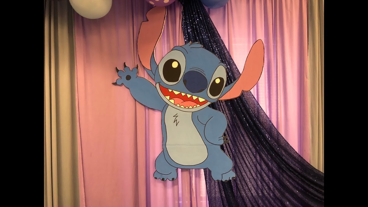 stitch baby shower decorations