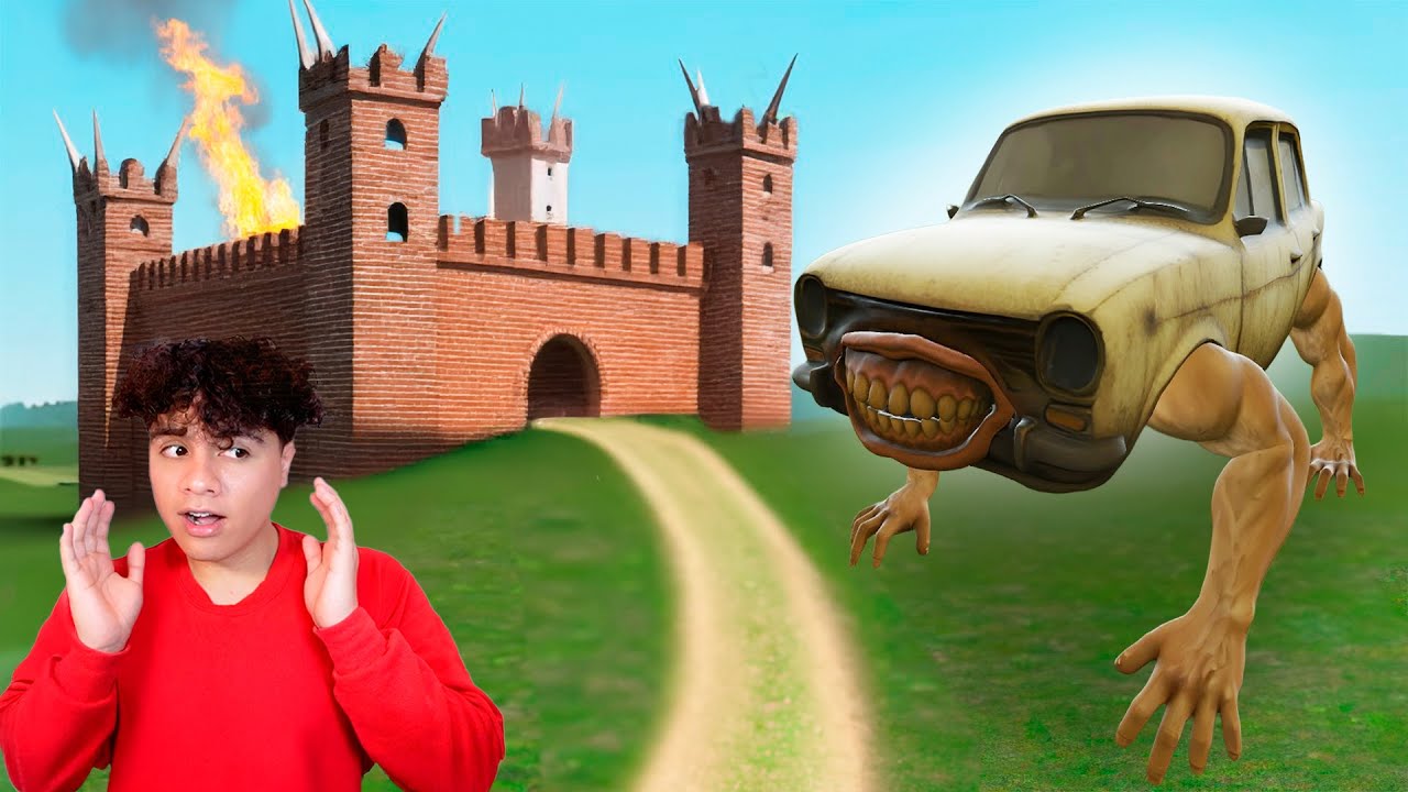 ¿Puede EL CARRO Terrorifico BRAINROT entrar en mi FORTALEZA?!