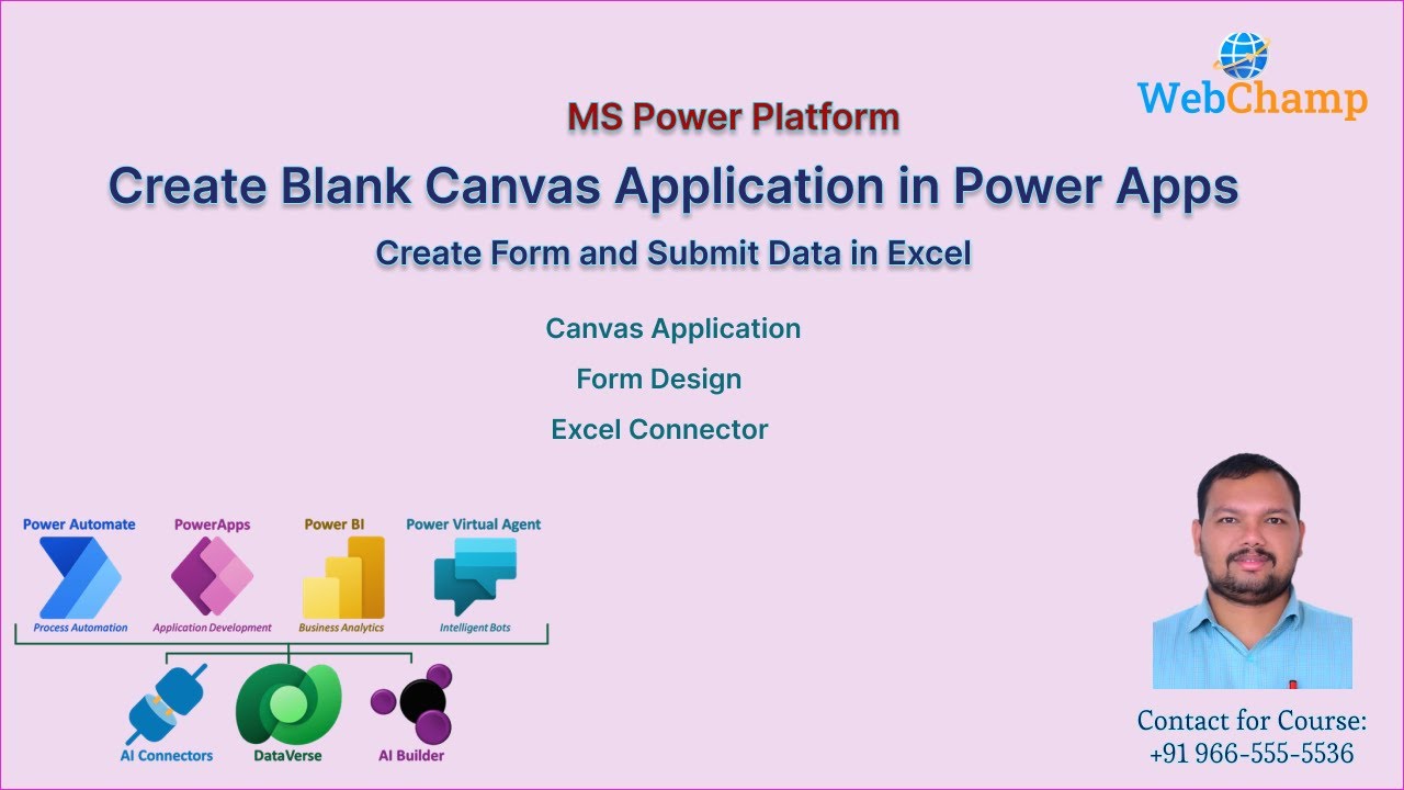 Power Apps 2: How to Create a Blank Canvas App in Power Apps | Step-by-Step Tutorial