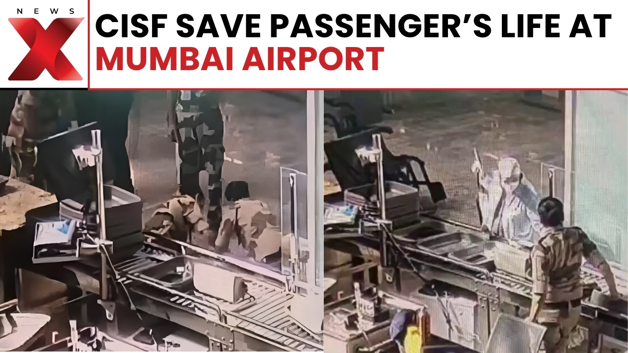 Brave CISF Officers Praised After Life-Saving Response At Mumbai Airport | NewsX | Mumbai News |
