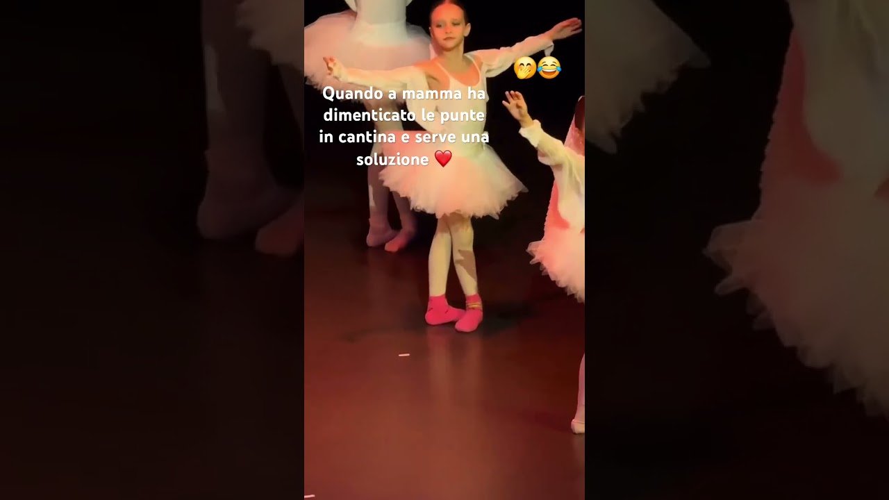 Quando la mamma ha dimenticato le punte in cantina..