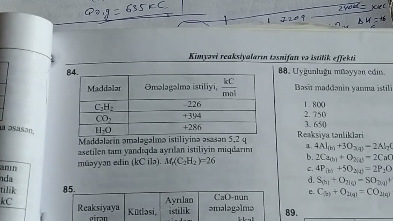 Termokimyəvi hesablamalar test 76-son.DİM toplu 2019. (050-584-18-14)