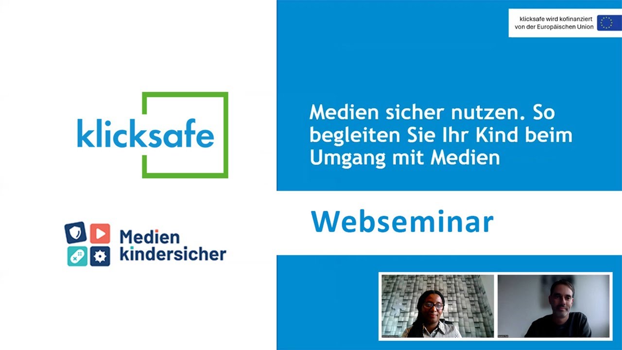 klicksafe-Webseminar: Medien sicher nutzen. So begleiten Sie Ihr Kind beim Umgang mit Medien