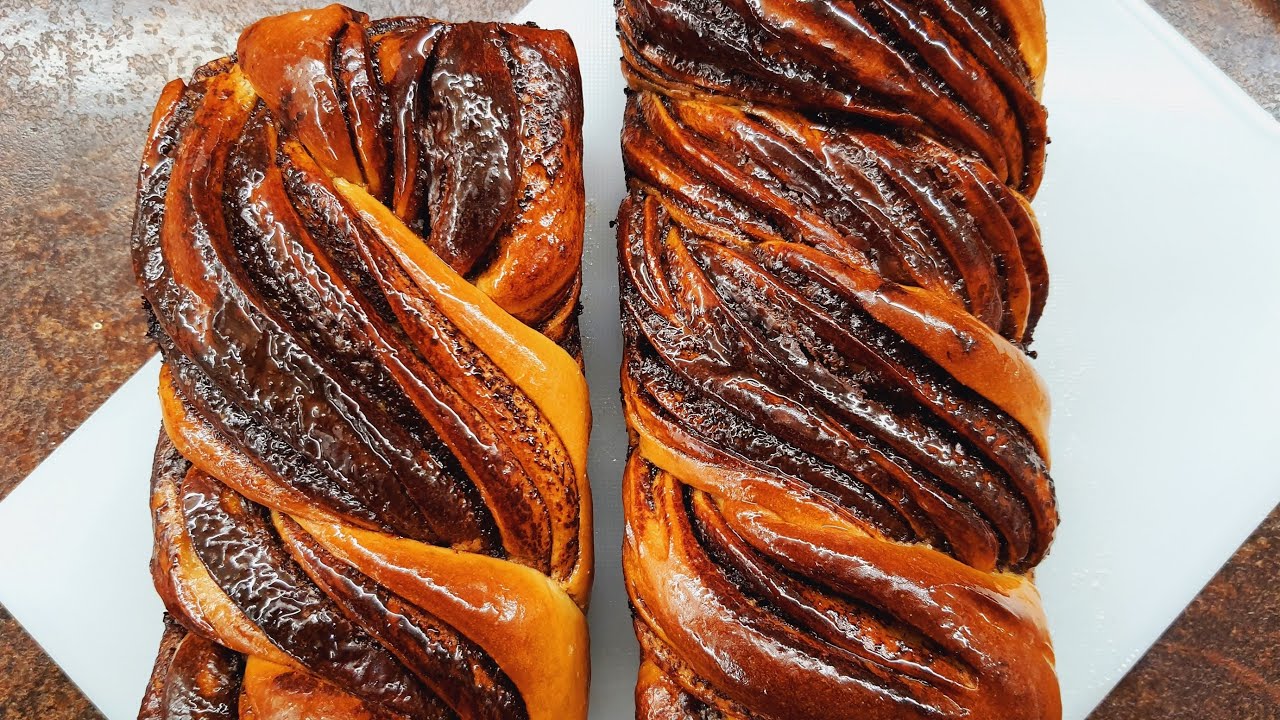 Шоколадная БАБКА! Без яиц! Шоколадный рулет! Babka Chocolate Swirl Bread.  English subtitles