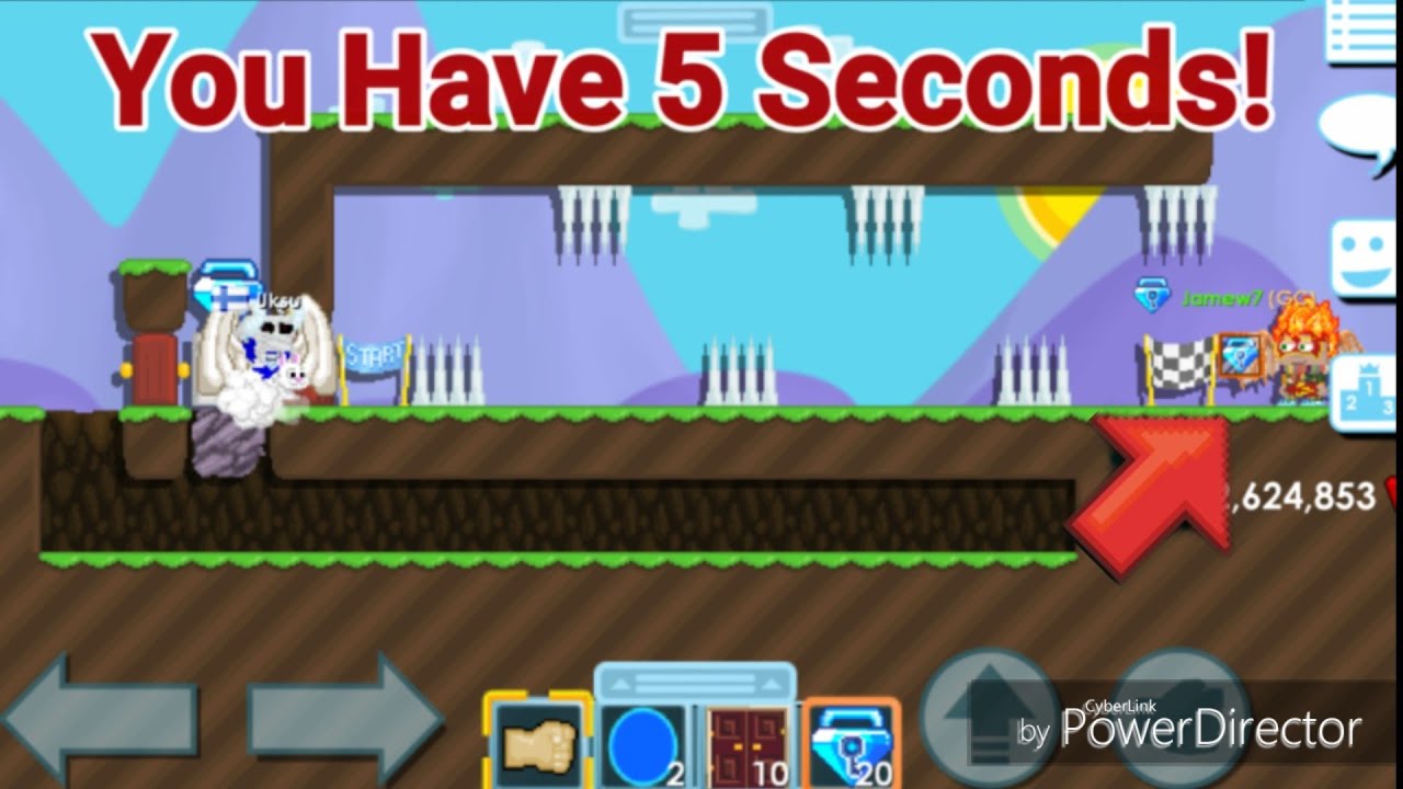 You Have 5 Seconds To Win Blue Gem Lock! OMG! (YOU FAIL, YOU LOSE!) - Growtopia