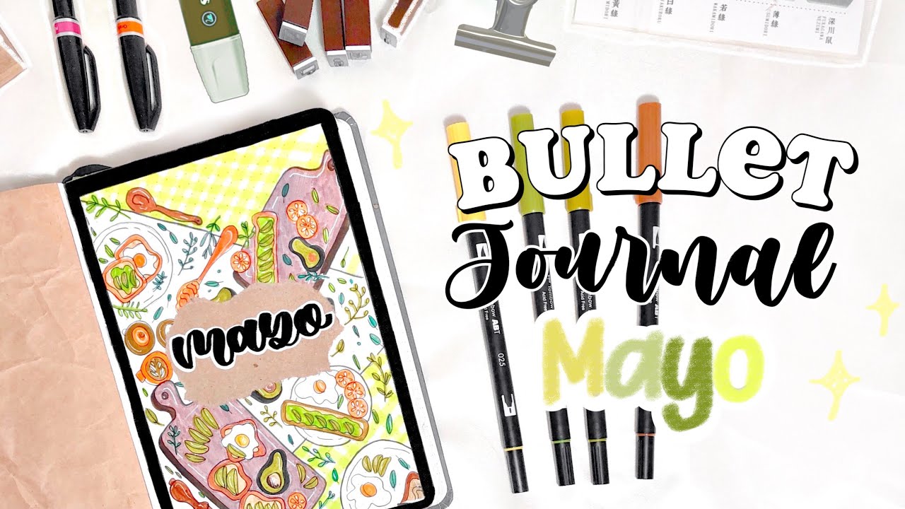 BULLET JOURNAL MAYO🌿🧺✨ |paso a paso organízate conmigo :)