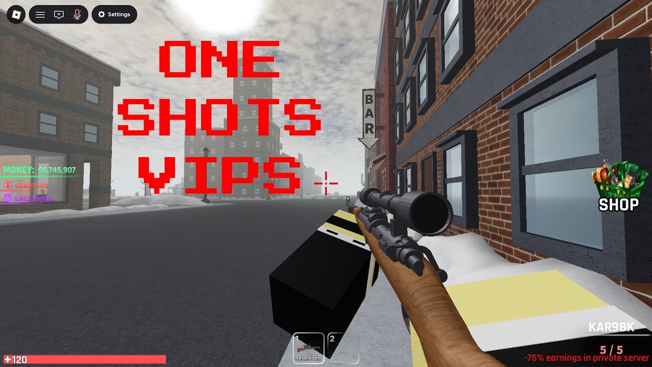 Обзор KAR98K 5-го уровня | Случайный шутер про мафию в ROBLOX