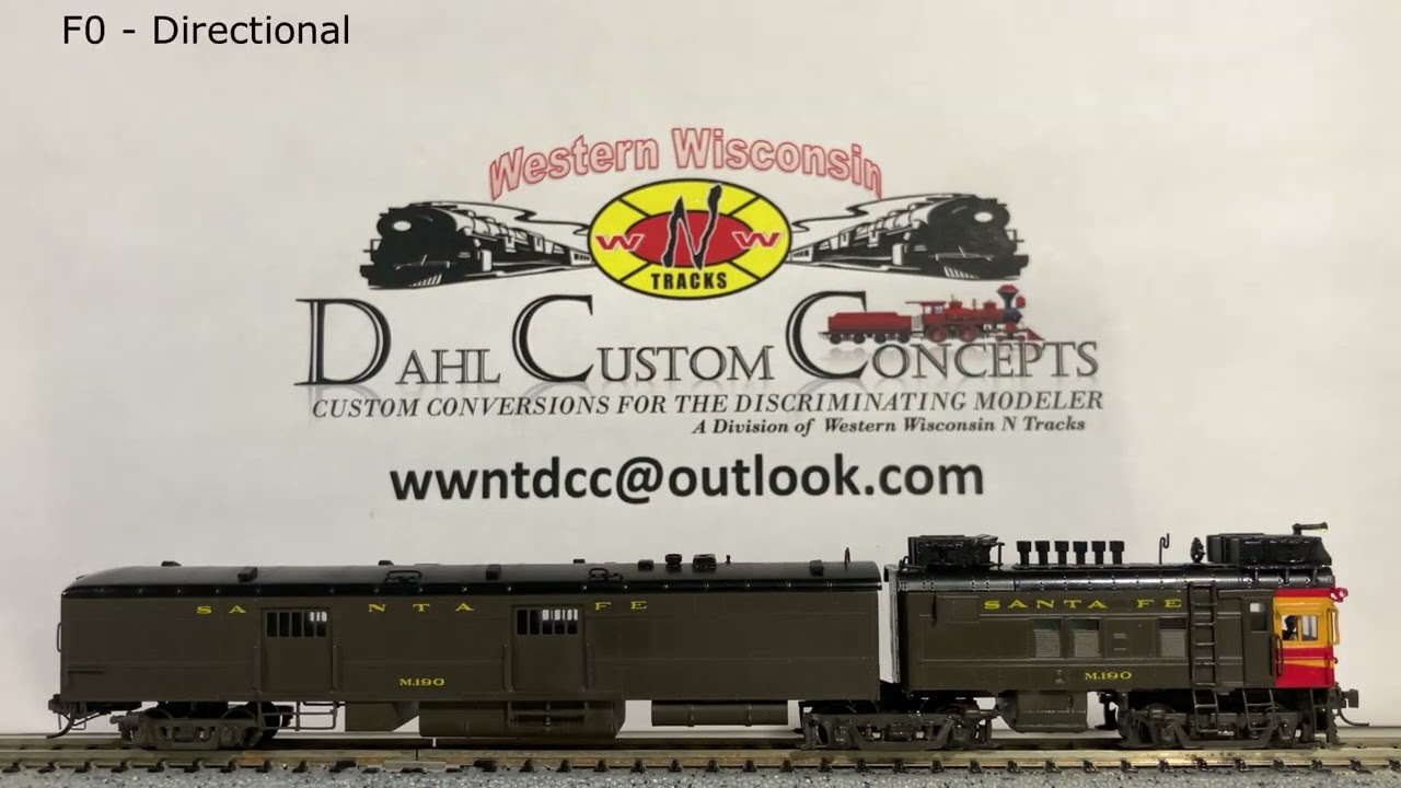 Nscale Brass Hallmark Santa Fe M-190, Master Class Conversion with 