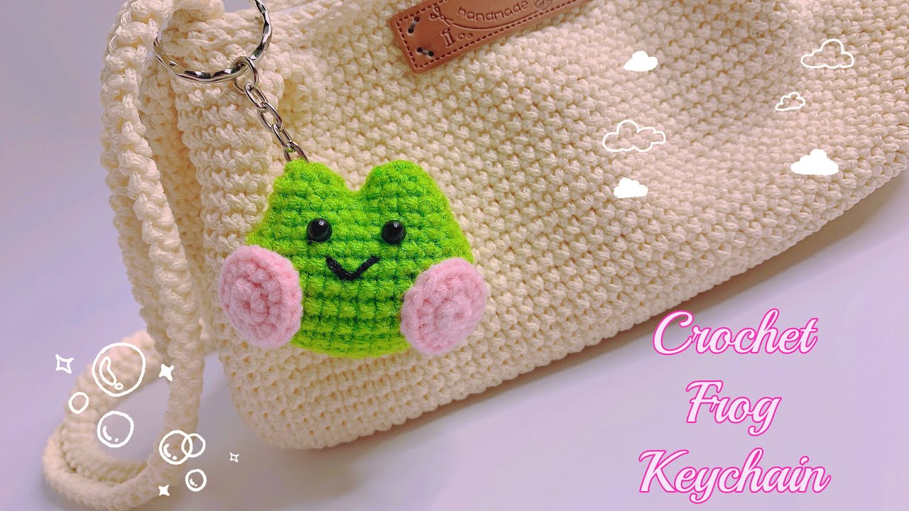 Crochet Frog Keychain 🐸| Frog Amigurumi Tutorial | Móc Móc Khoá Ếch | Xuxu Crochet