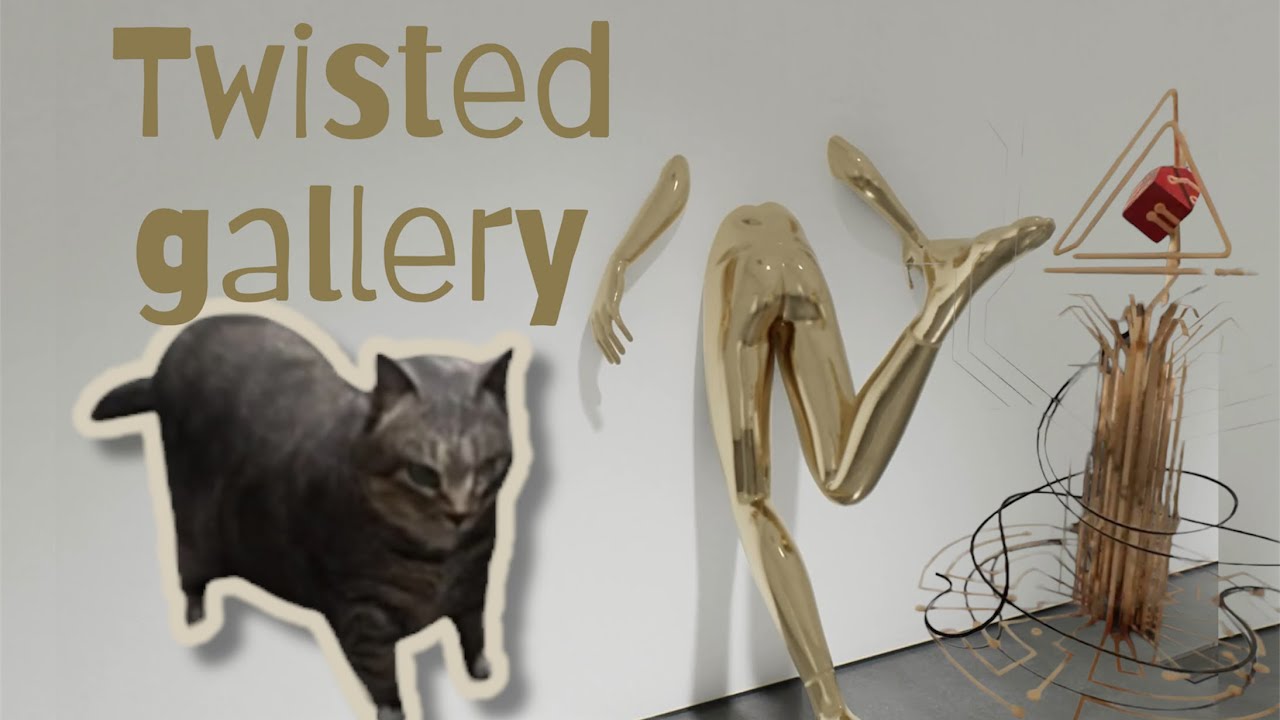 Twisted gallery.A horror loop art gallery. Uia cat 