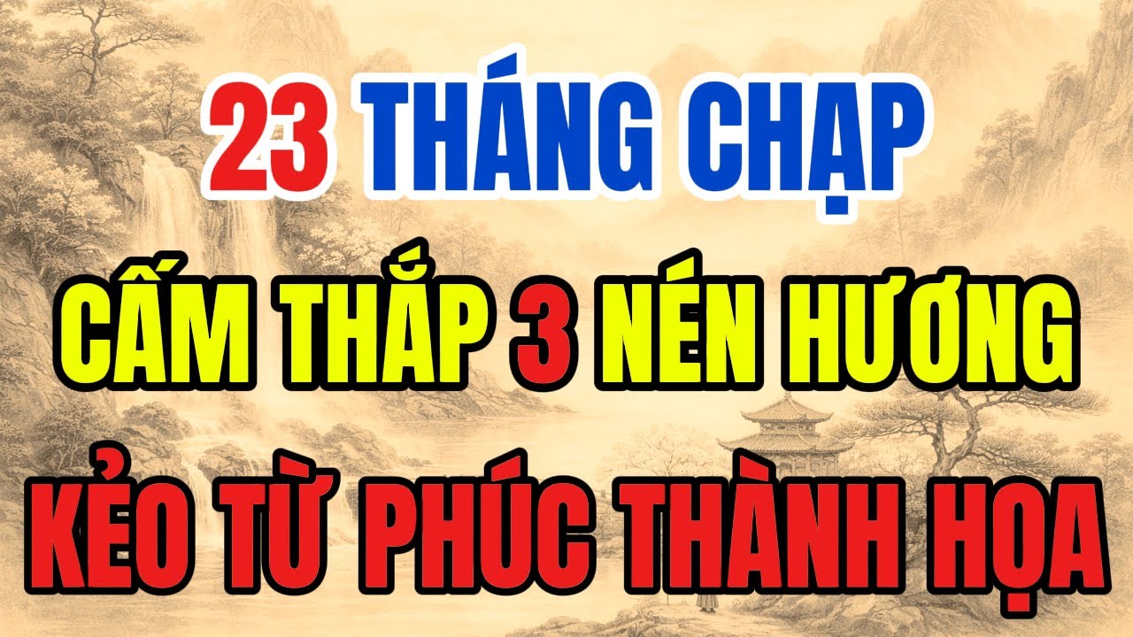 23 THÁNG CHẠP - CẤM THẮP 3 NÉN HƯƠNG KHI CHƯA BIẾT ĐIỀU NÀY, KẺO TỪ PHÚC THÀNH HỌA, HẠI CẢ GIA ĐÌNH