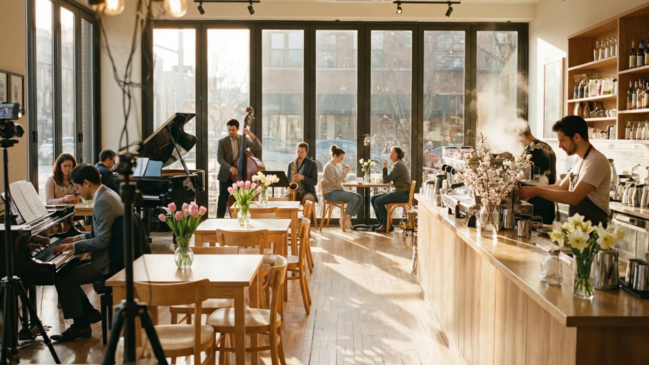 봄날의 아늑한 재즈 카페 🌸☕🎷