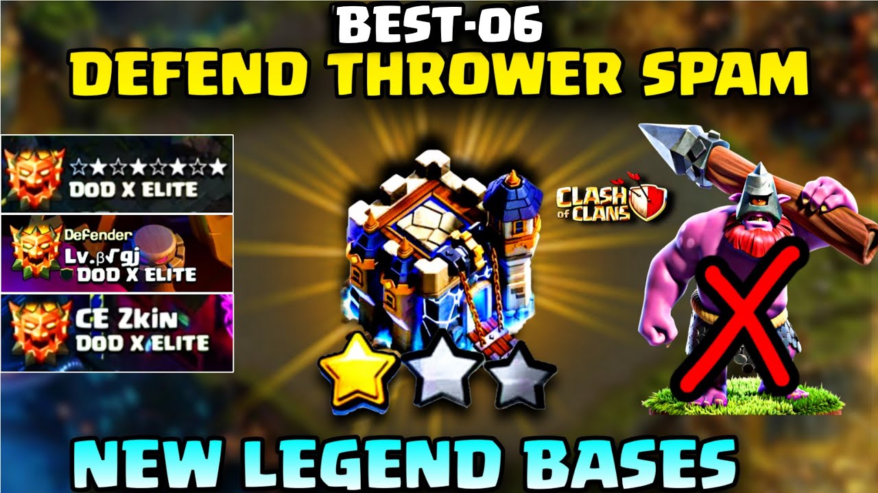 Top 6 Best Town Hall 18 Anti Thrower Bases for 1 STARS ! With TH18 War Base Layout Clash of clans