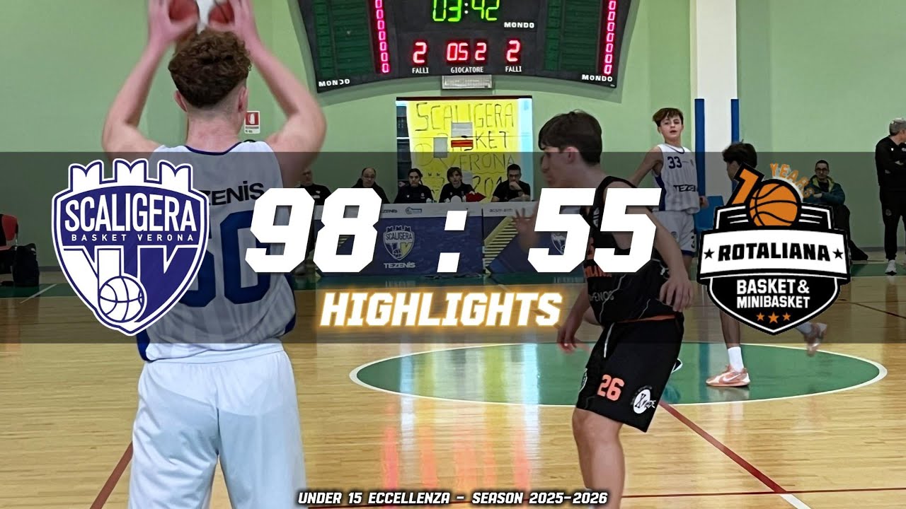 U15 Eccellenza | Tezenis VR - Rotaliana BK&MB | HIGHLIGHTS | Match Day 16