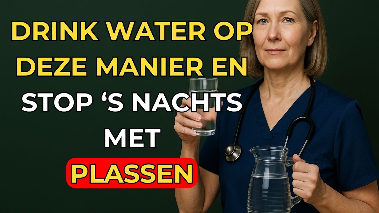 Uroloog onthult: Hoe je water moet drinken om ’s nachts niet wakker te worden.