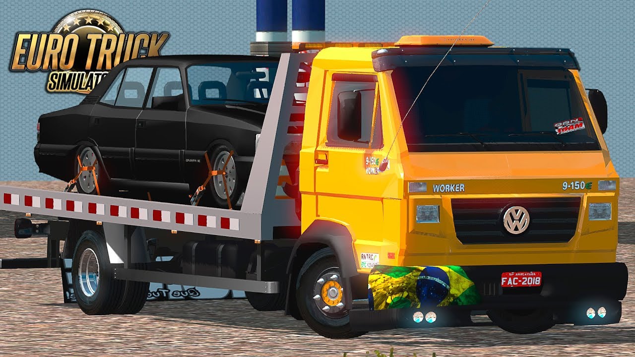 VW Delivery 9-150 Guinchando um Opala - Euro Truck 2