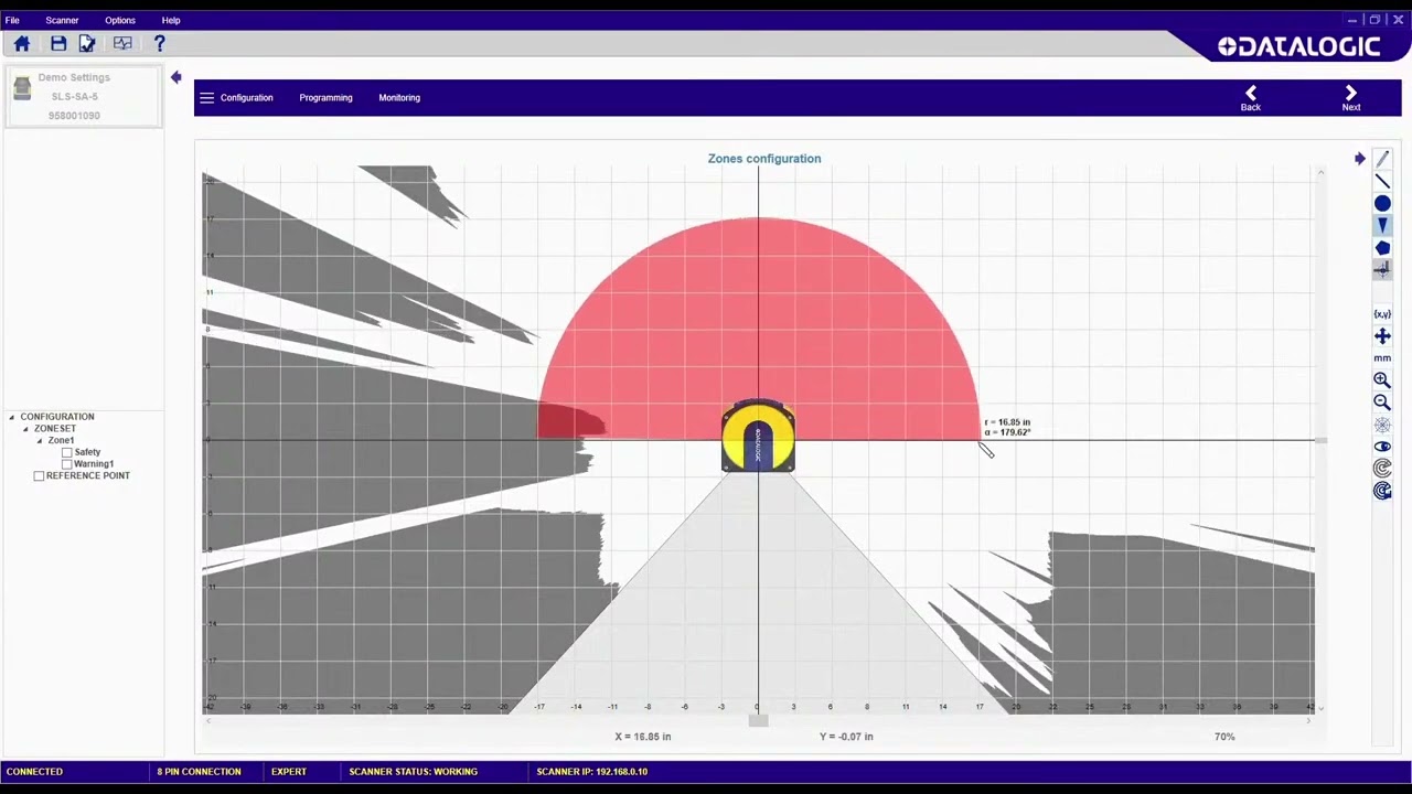 Datalogic Area Scanner Setup