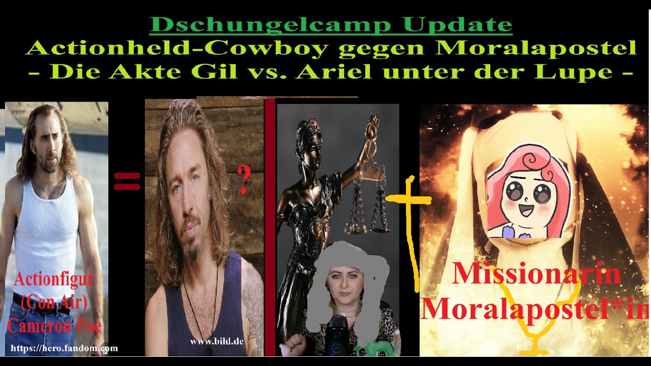 Dschungelcamp Update: Actionheld-Cowboy gegen Moralapostel - Die Akte Gil vs. Ariel unter der Lupe -