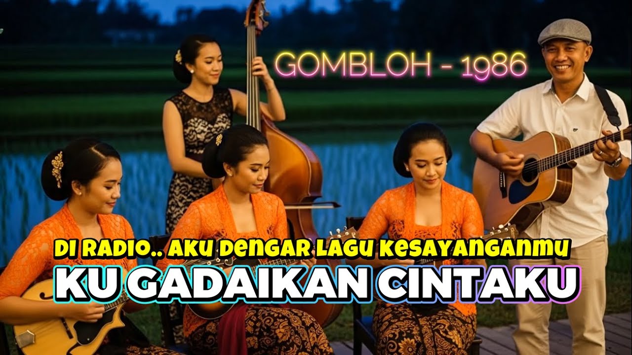 🎵 KU GADAIKAN CINTAKU- GOMBLOH 1986 | Cover Keroncong Klasik – Pelintas Waktu Cover Ai