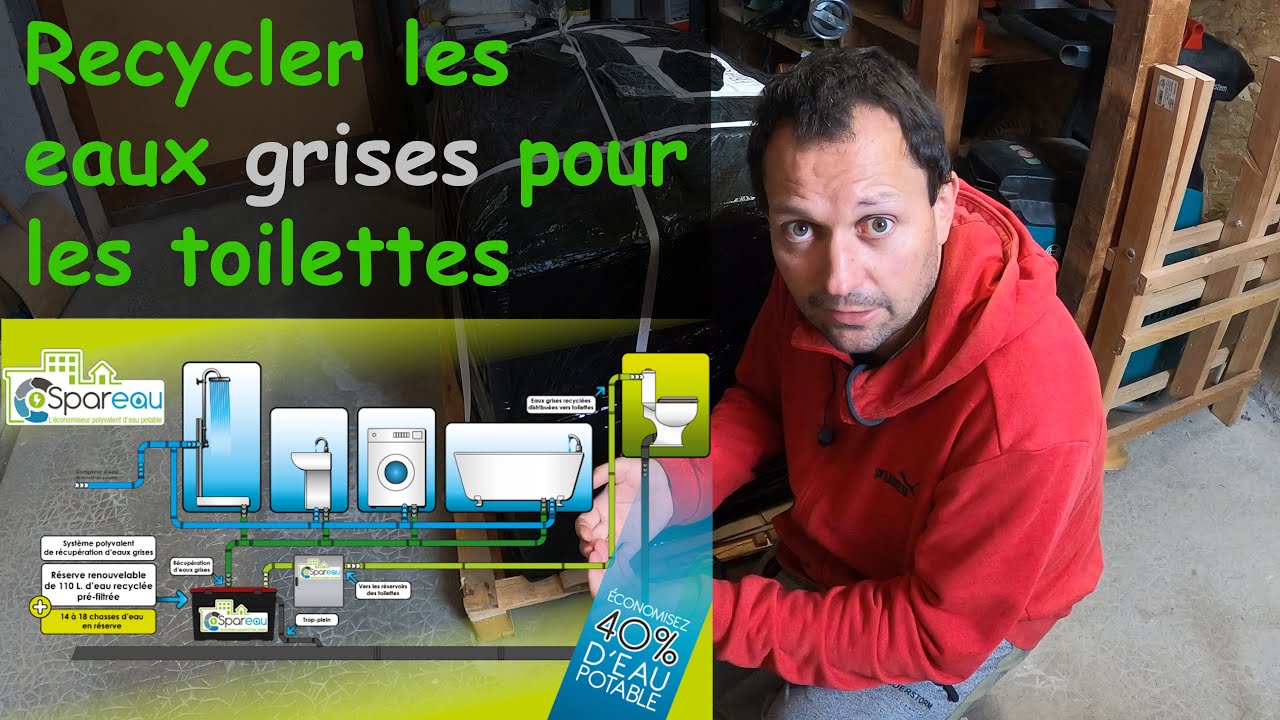 Spareau recycler l'eau grise pour ses toilettes (WC) - pr&eacute;sentation / d&eacute;ballage