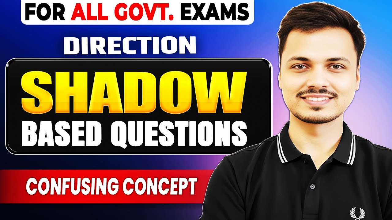 Shadow Based Direction Questions 🔥 | Right&ndash;Left & Front&ndash;Behind Trick | All Government Exams 2026