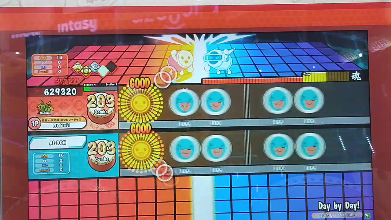 Taiko no Tatsujin(太鼓の達人)-Day by Day! Normal(AI Battle)