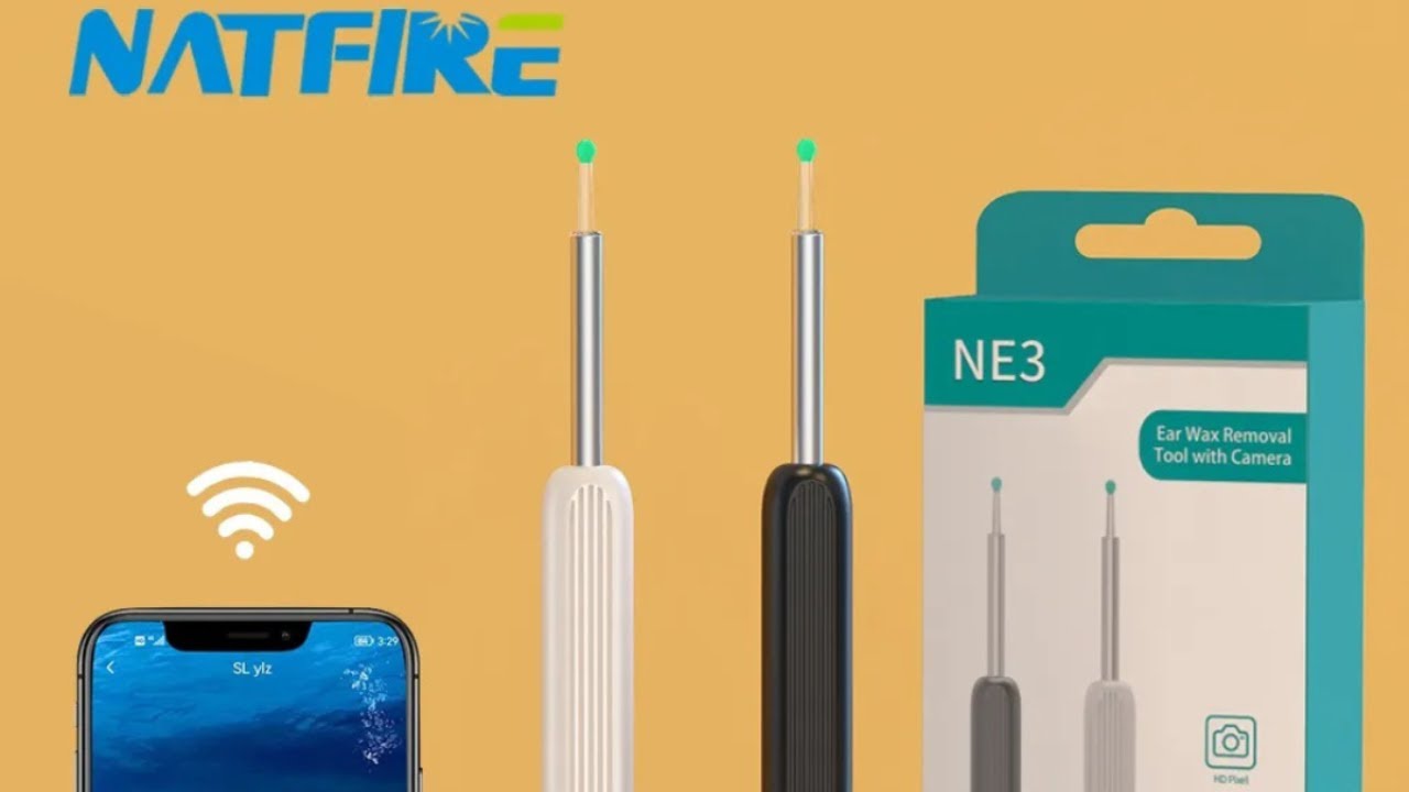 NATFIRE NE3 Ear Cleaner High Precision Ear Wax Removal Tool with LED Camera