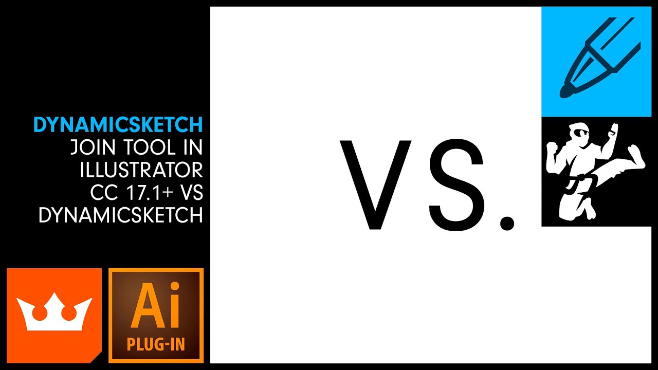 Join Tool in Illustrator CC 17.1+ vs DynamicSketch | Vector Black Belt | DYNAMICSKETCH