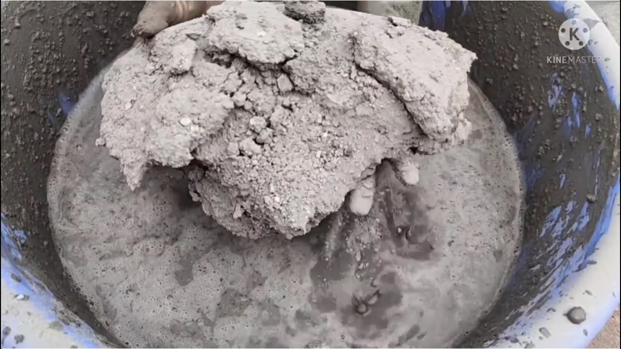 Full dusty gritty texture crumbing in water #asmr 
