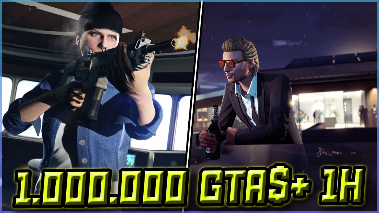 JAK ZAROBIĆ 1.000.000GTA$ W 1H !- GTA ONLINE PREMIA