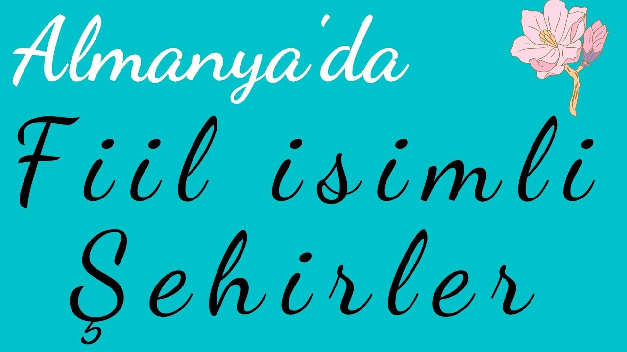 Almanya'da fiil isimli #Şehirler / Die Städte in Deutschland, deren Namen ein Verb ist.