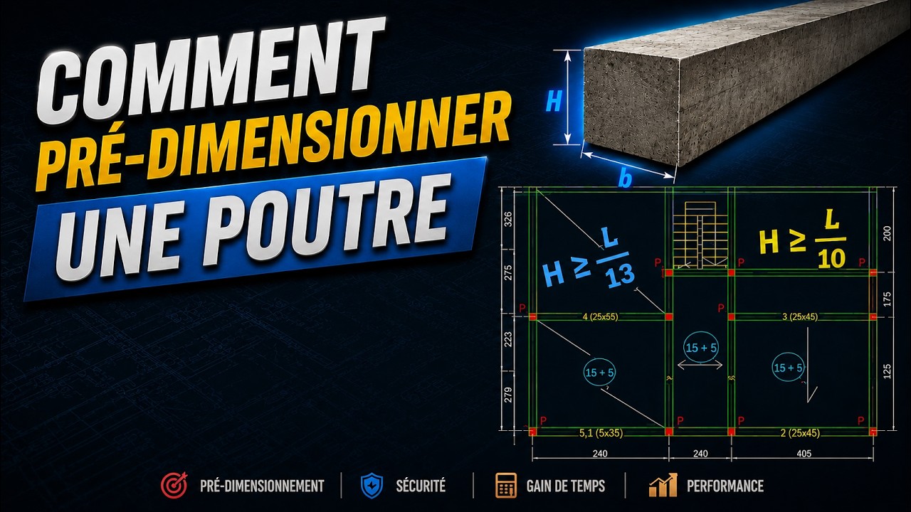 Comment Pré dimensionner les Poutres ? #BétoArmé #GénieCivil