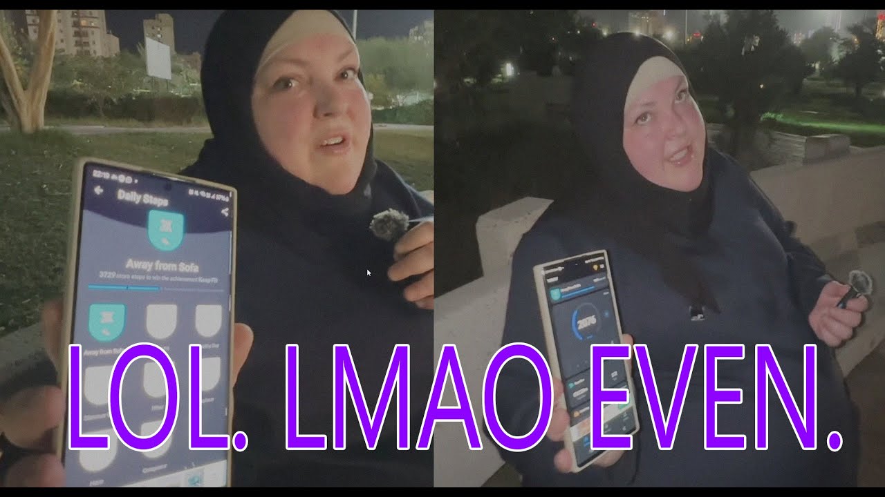 Foodie accidentally exposed herself in her walking challenge