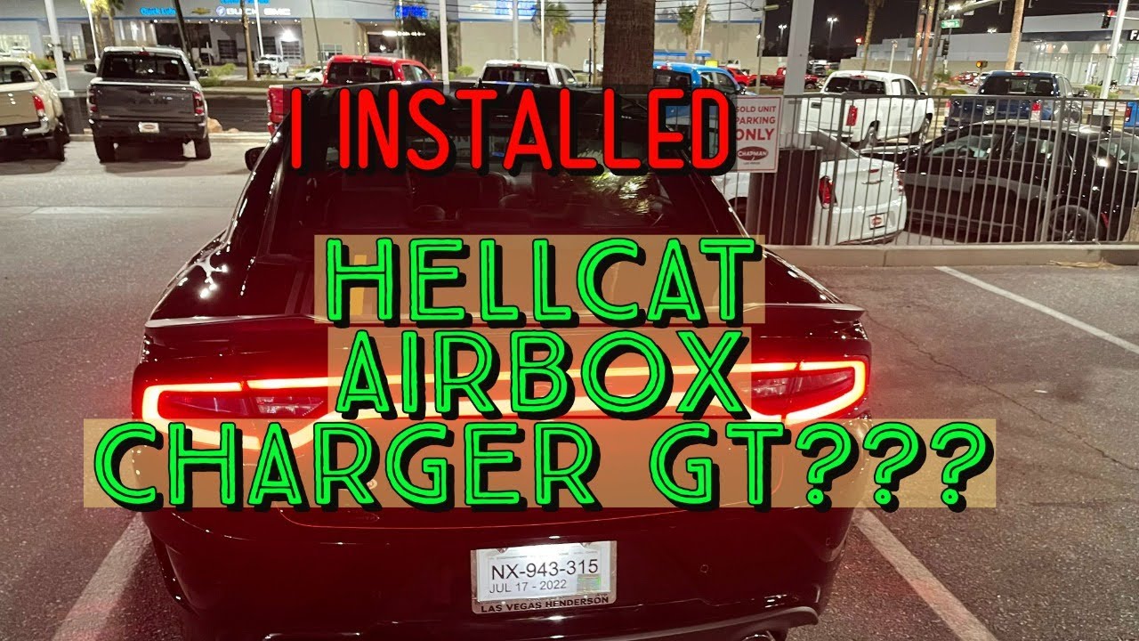 Hellcat air box conversion  2022 Dodge Charger GT
