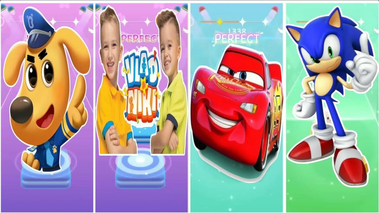 Sherif labrador vs Vlad and Niki vs McQueen vs Sonic