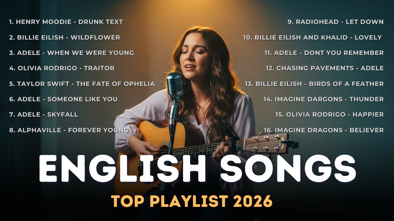 Best English Song 2026 | Top Spotify | Drunx Text, Wildflower,Traitor
