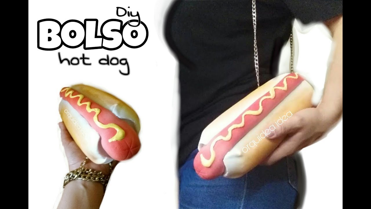 Diy Bolso♻ en forma de Hot Dog