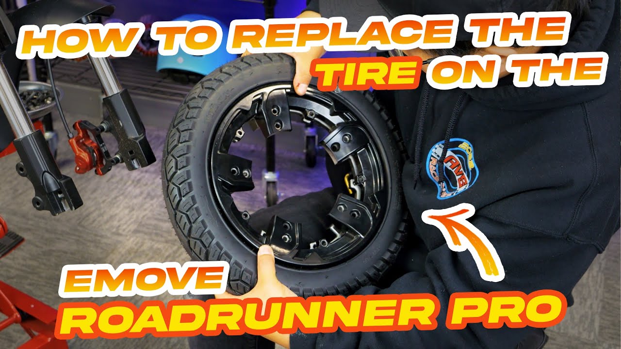 How to Replace the Tire on the EMOVE Roadrunner Pro | Voromotors tutorial