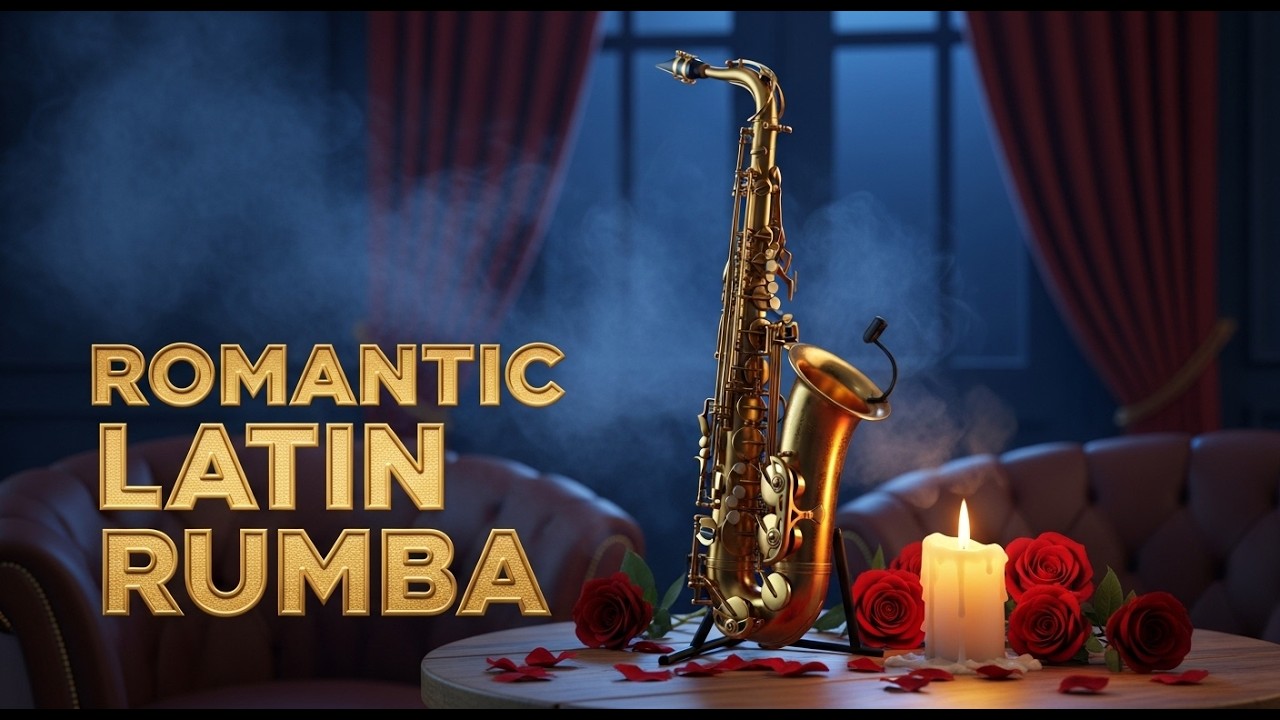 Romantic Latin Rumba Bolero Sax Night | Música Suave Instrumental para Noches de Amor