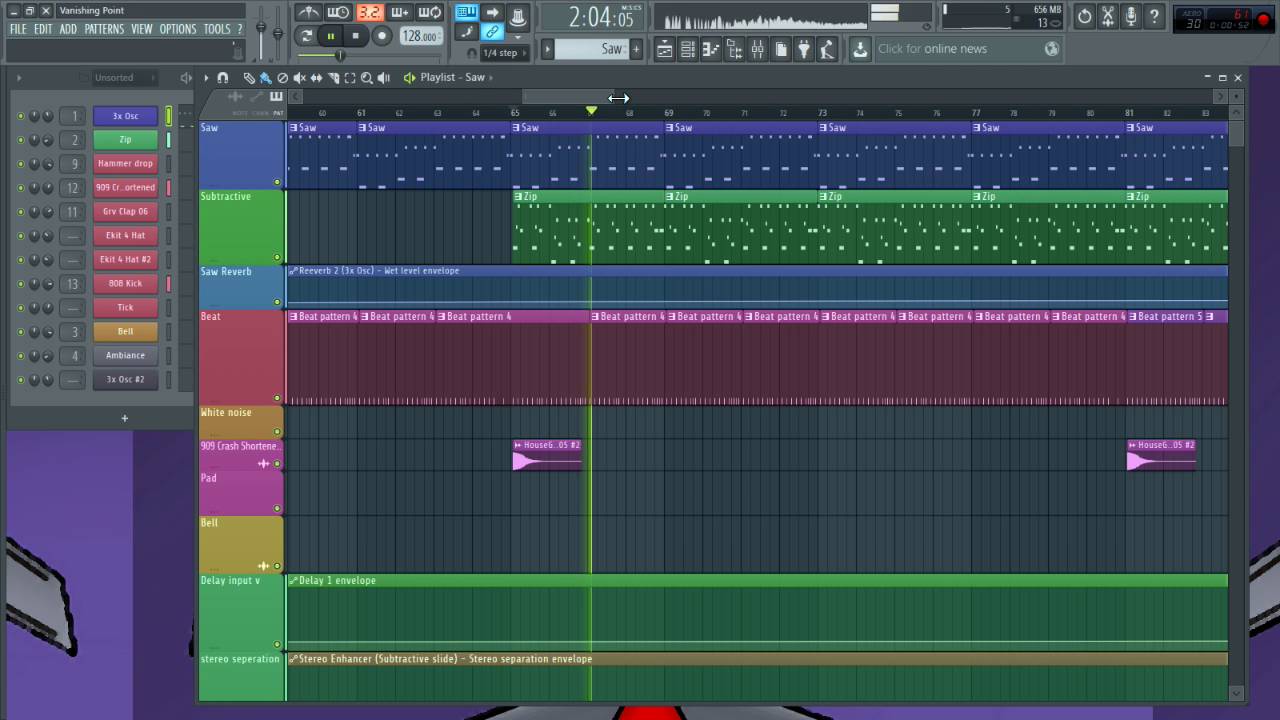 Vanishing point Fl studio remake (progress video)
