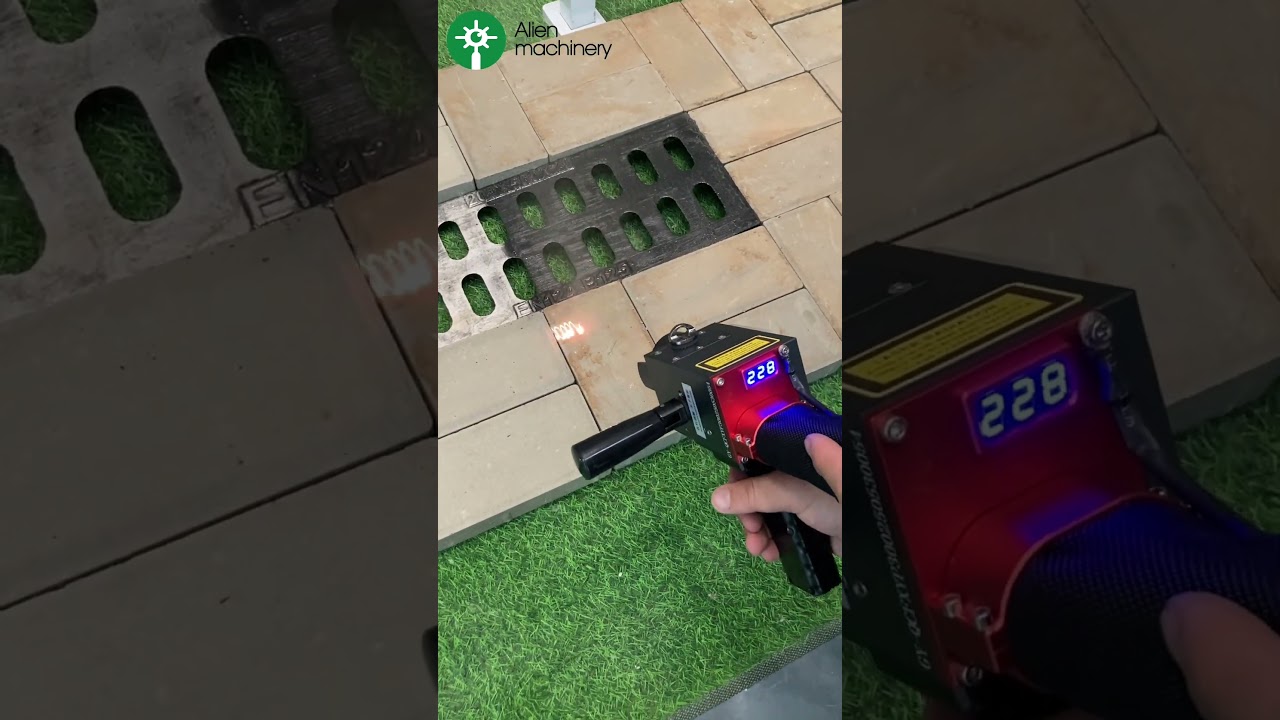 300W Pulse Laser Cleaning Effortlessly Remove Grime from Stone Bricks!
