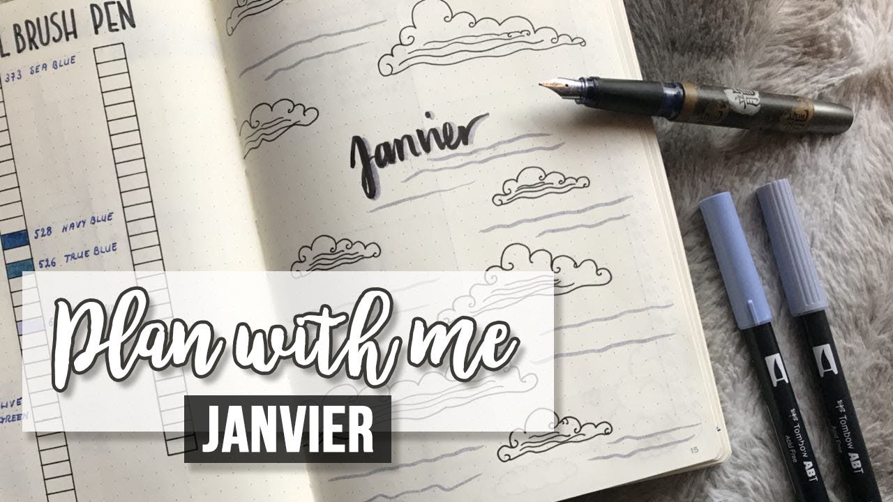 PLAN WITH ME - Janvier 2018 | Bullet journal 🐺