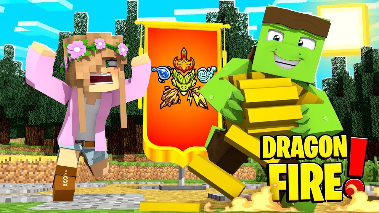HELPING TINY TURTLE STEAL FROM LITTLE LIZARDS NATION! Minecraft Dragon Fire